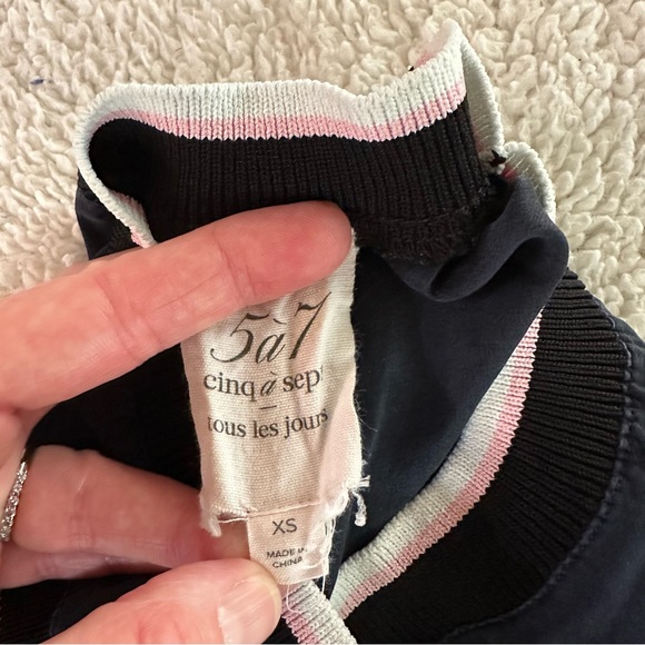 Cinq a Sept Navy Blue Blouse - Picture 7 of 8